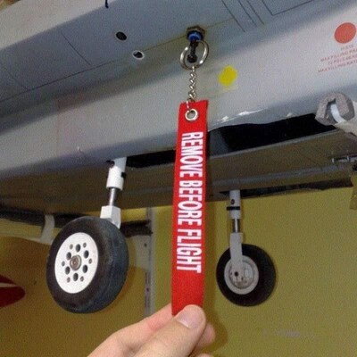 Remove Before Flight Embroidered Canvas Specil Luggage Tag L