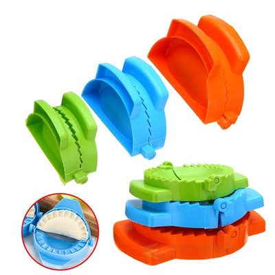 3Pcs Colorful Dumpling Mould Empanada Meat Dough Press Molds
