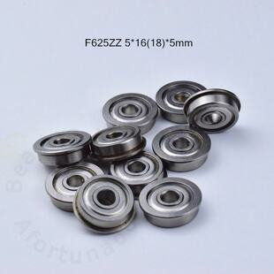 Flange  10pcs F625ZZ 5*16(18)*5(mm) Free shipping chrome ste