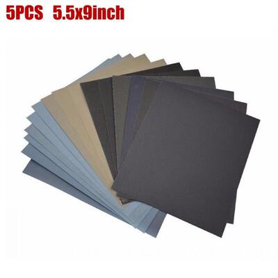 5pcs Sanding Paper 320 400 800 600 1000 1200grit Wet/Dry Sil