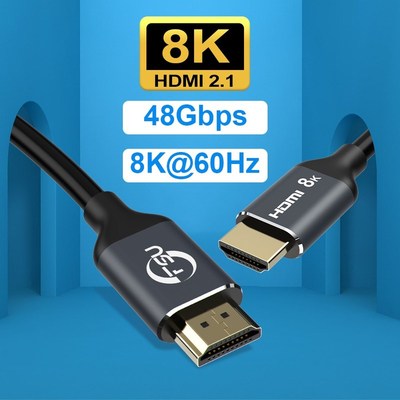 HDMI 2.1 Cable 8K 60HZ HDR 48Gbps 2.1 ltra High Speed 4K 120