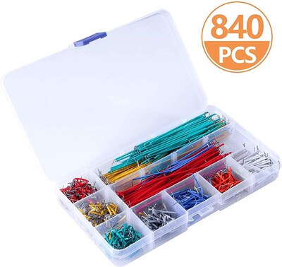 Jumper Wire Kit 840 Pcs Preformed Breadboard Jumper Wire Kit