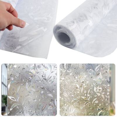 100x45cm Frosted Stick Glass Sticker Not Transparent Sunscre