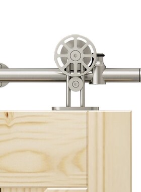 DIYHD 5FT-8FT stainless steel sliding barn door hardware top