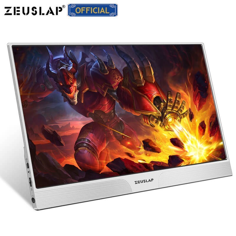 ZEUSLAP thin portable lcd hd monitor 15.6 usb type c hdmi f