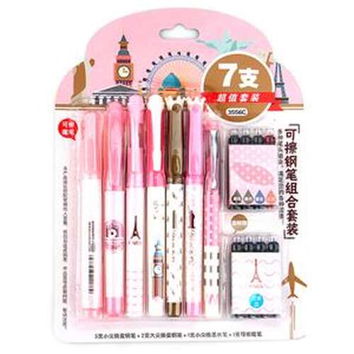 Business Erasable Fountain Pen Refills with Ink Sac for Kids