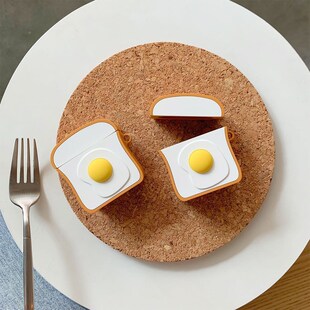 For Airpods 1 2Cartoon Nuggets Egg Bread Bluetooth Wireless