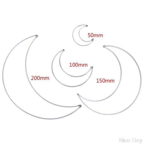 Metal Dream Catcher Moon Hoop for DIY Handmade Dreamcatcher