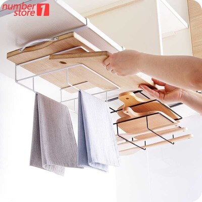 storage rack shelf kitchen towel chopping board steel shelve