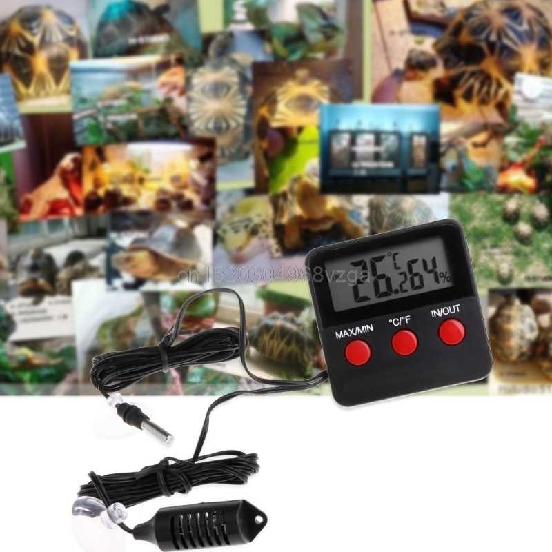 Digital Thermometer Hygrometer Pet Reptile Temperature Humid