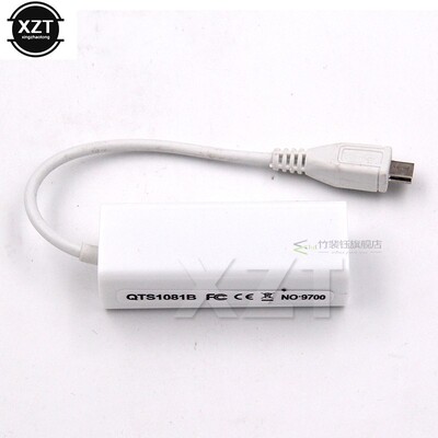 Micro USB 2.0 5 Pin to Ethernet 10/100Mbps RJ45 Network Lan