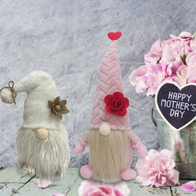 Flower Mother's Day Gnome Tomte Nisse Swedish Elf Dwarf