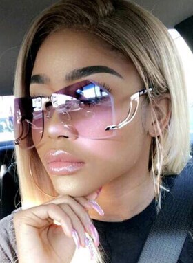 45360 CCSPACE 8 Color 32g Irregular Frameless Sunglasses Wo