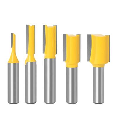 Straight Woodworking Router Bit Mill Milling Cutter Edged Cu