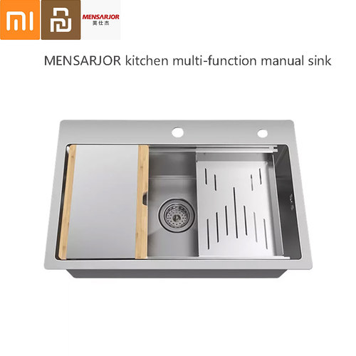 MENSARJOR Kitchen Multi-Function Combination Handmade Sink 5