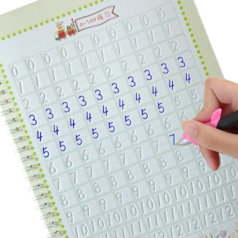 New Arabic numerals Copybook Groove design Children Regular
