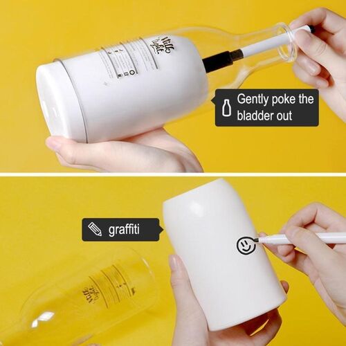 LED Night Light Creative Milk Bottle Lamp Sleep Timing Recha