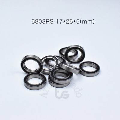 10pcs 6803RS 61803 17*26*5(mm) free shipping chrome steel r