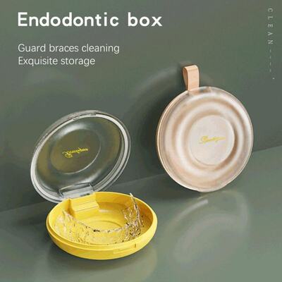 Denture Bath Box Dental False Teeth Storage Box With Brush P