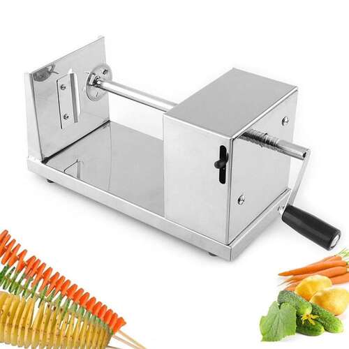 Manual Stainless Steel Twisted Potato Slicer Fry Potato Vege