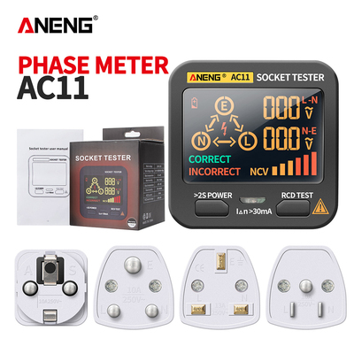 ANENG AC11 Digital display socket tester plug polarity phas