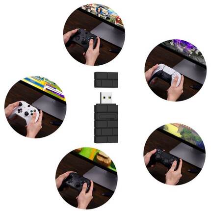 USB Wireless Receiver Controller Gamepad Conversion Adapter