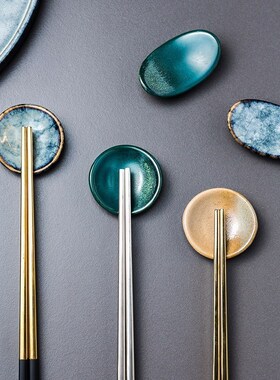 1Piece Earthenware Ingot Chopstick Holder Chopstick Rest  Di