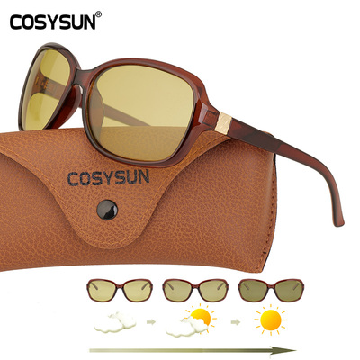 2020 Luxury lady Photochromic Sunglasses Women Day Night vi