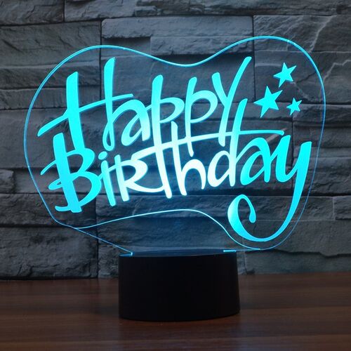 Modern LED 3D Table Lamp Creative Fashion Bedroom Bedside Ni