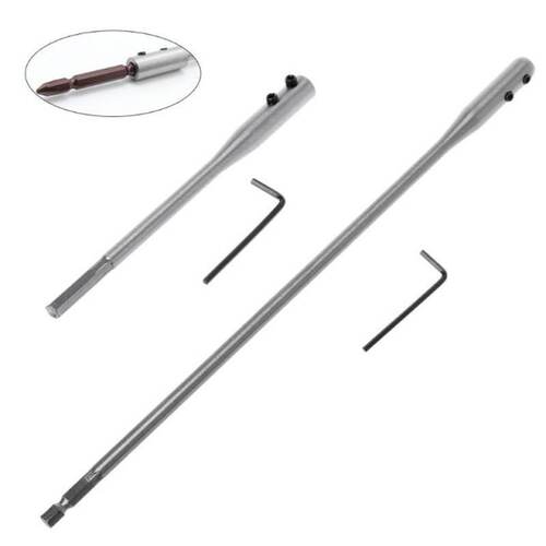 Fit For Flat Drill Bit Deep Hole Shaft Hex Extention Holder