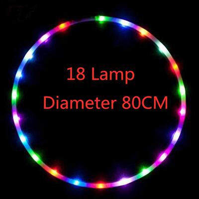Multicolour Glitter Fitness Exercise  LED Hoola Hoop Loose W