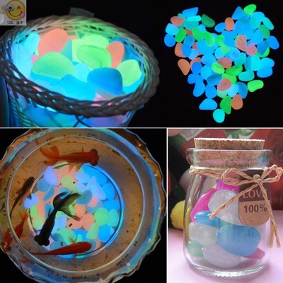 Luminous Stones Dark Garden Pebbles Glow Stones Rocks for