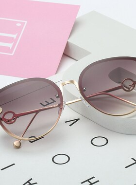 2020 Metal Luxury Brand Designer Lady Cat Eye Sunglasses Wo