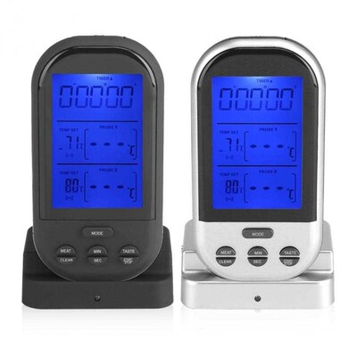 Wireless Dual Probe Digital Meat Oven Thermometer for Kitche