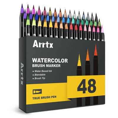 Arrtx 24/48 Colors True Brush Marker Pens Professional Water