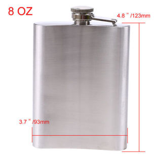 Stainless Steel Hip Flask Liquor Whiskey Alcohol Pocket Wine