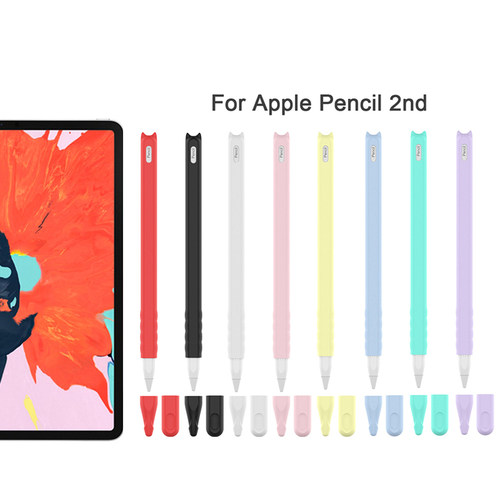 1 Set Sleeve Pencil Grip Holder Silicone Case For Apple Pen