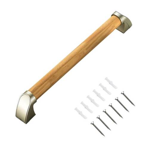 Bathroom Grab Bar Rail Solid Wooden Bathroom Handle Safety H