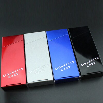 Holds 20 Cigarettes Aluminium Alloy Cigarette Case Cover Po