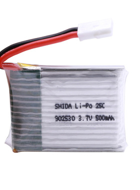 1PCS 3.7V 500mAh 25C LiPo Battery  Wl V931 F949 XK K123 6Ch