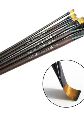 6pcs/set Nylon Hair Acrylics Art Paint Brush Set Gouache Wat