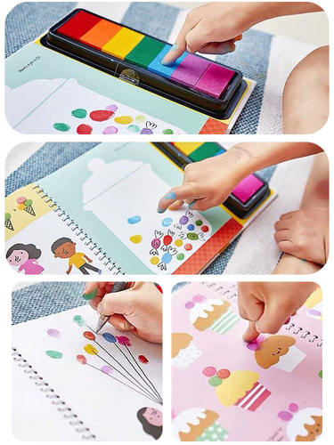 Finger Graffiti Painting Picture Book Pigment Washable Color