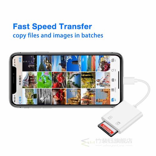 2 In 1 Lightning Adapter SD/TF Card Reader Kit for iPhone 12