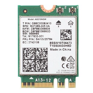 Dual Band WI FI 6E AX210 M.2 NGFF 2400Mbps Wireless Card AX