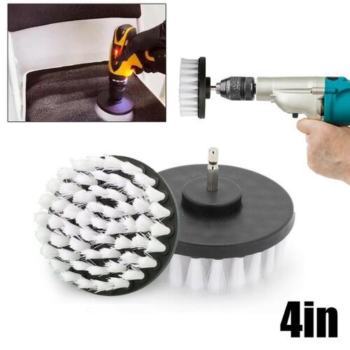 Drill Brush Kit Electric Scrubber Clean Brush For Leather Pl