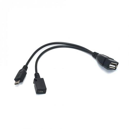 1 In 2 OTG Micro Usb Host Power Y Splitter Usb Adapter To M