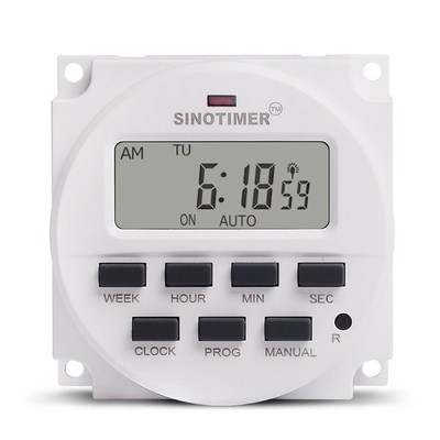 SINOTIMER 220V Weekly 7 Days Programmable Digital Time Switc