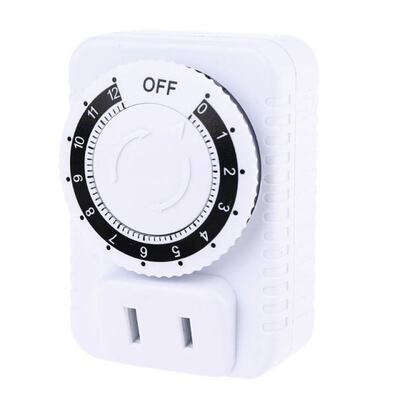 AC 110V/220V  12 Hour Mechanical US Plug Switch Timer Socket