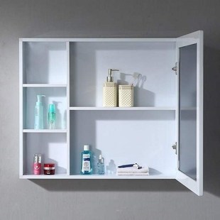 Bathroom toilet mirror cabinet with rack cupboard mirror
