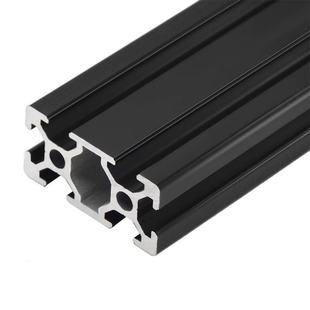 1PC BLACK 2040 European Standard Anodized Aluminum Profile E